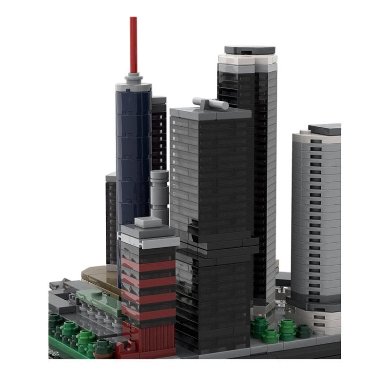 Frankfurt Main Skyline Neue Mainzer Straße Skyscraper Building Kit | LEGO-Compatible MOC - 4