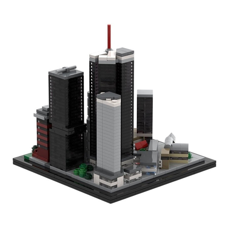 Frankfurt Neue Mainzer Straße MOC Skyscraper Skyline Building Kit - 1