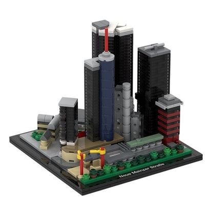 Frankfurt Neue Mainzer Straße MOC Skyscraper Skyline Building Kit - 5