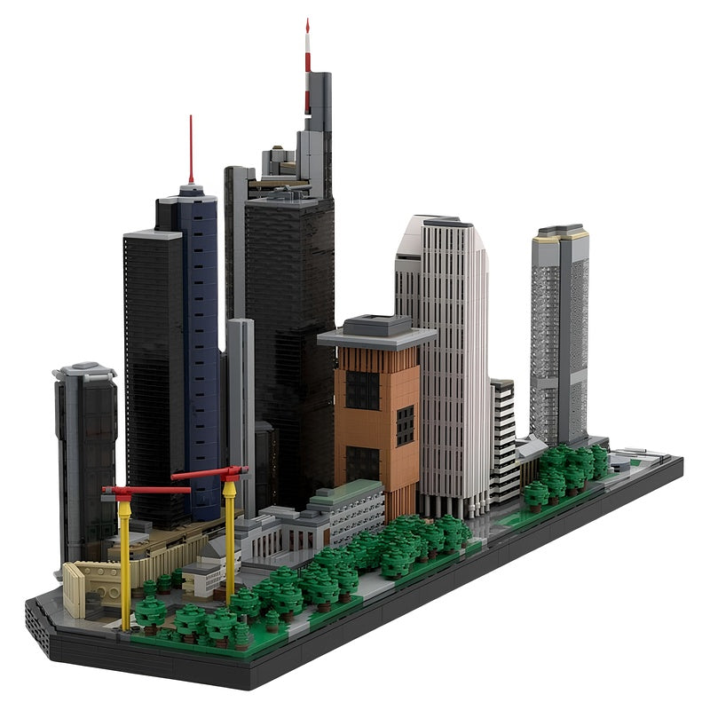 Frankfurt Neue Mainzer Straße Skyline 1:875 MOC Building Kit - 4
