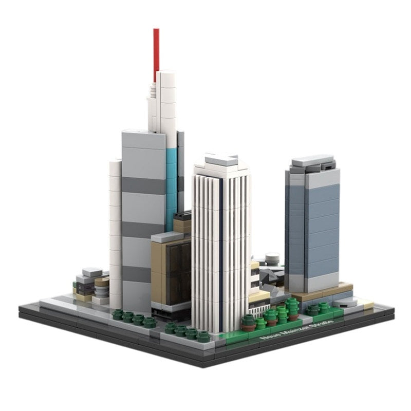 Frankfurt Neue Mainzer Strasse Skyline Building Kit | LEGO-Compatible MOC - 2