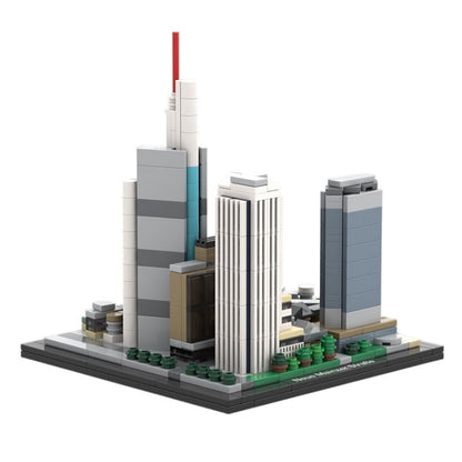 Frankfurt Neue Mainzer Strasse Skyline Building Kit | LEGO-Compatible MOC - 2