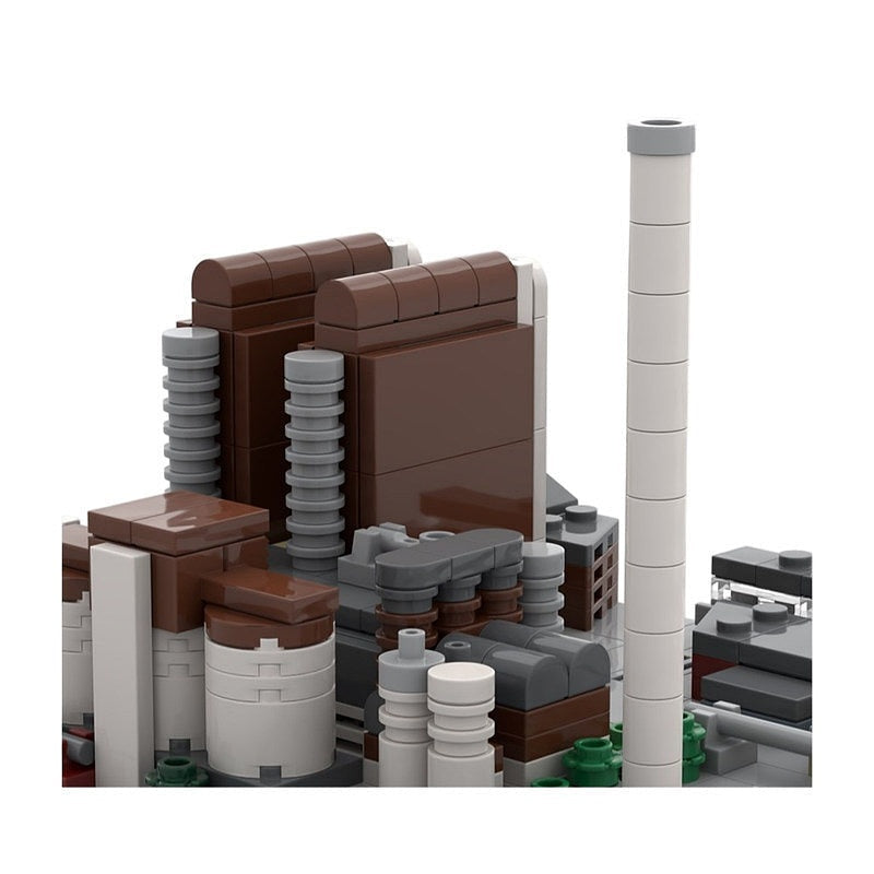 Frankfurt Power Plant Industrial Skyline MOC Building Kit - 2