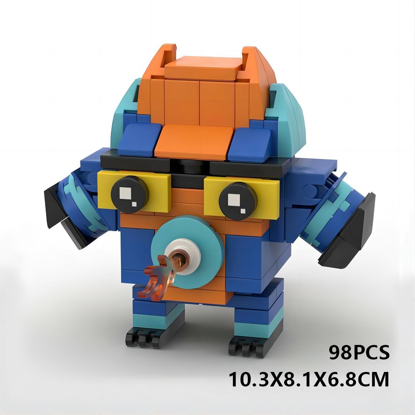 fred brickheadz building set | big hero 6 moc | lego-compatible toy - 1