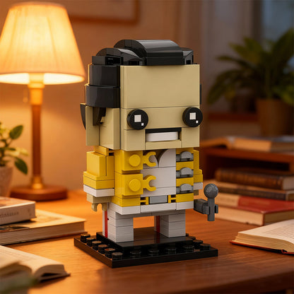 freddie mercury brickheadz building kit | queen | moc-65083 - 1