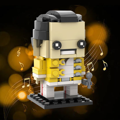 freddie mercury brickheadz building kit | queen | moc-65083 - 2