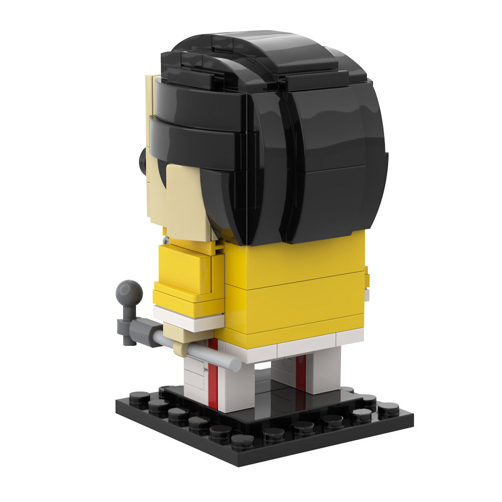 freddie mercury brickheadz building kit | queen | moc-65083 - 3