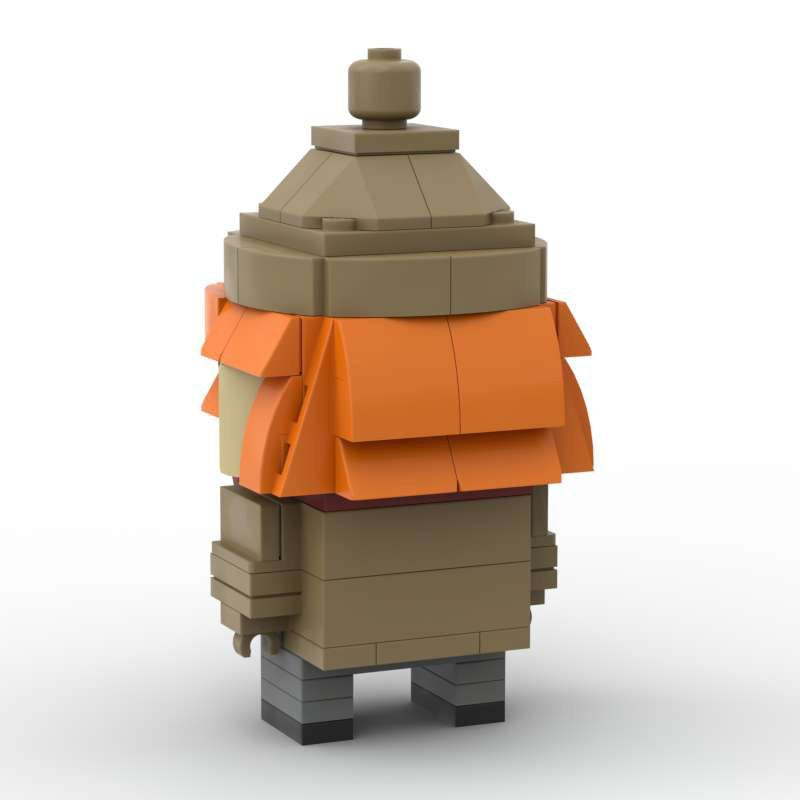 freddy weasley brickheadz moc set | harry potter | lego compatible - 3