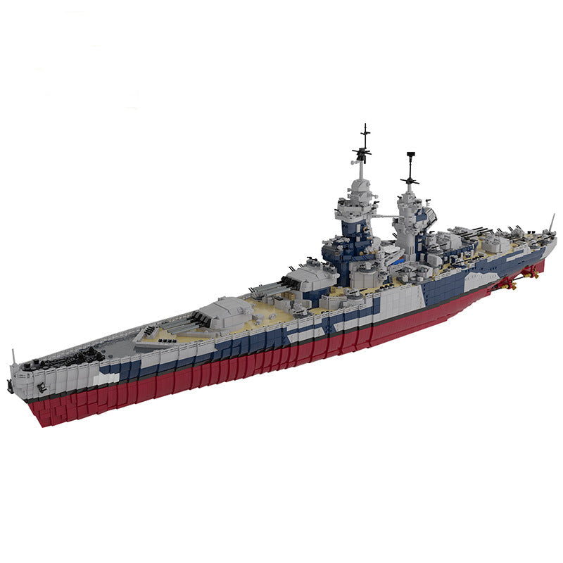 French Battleship Richelieu Building Kit | 1:200 | LEGO-Compatible MOC - 1