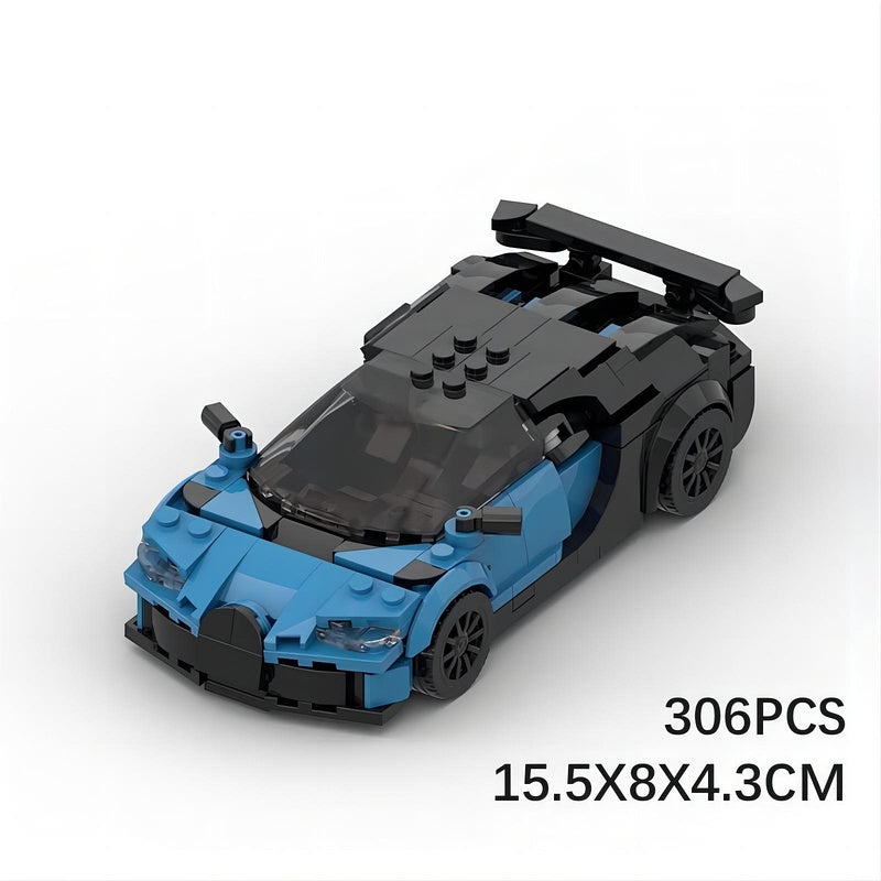 French Hypercar Pur Sport Style Building Kit | 8-Wide LEGO-Compatible MOC - 6