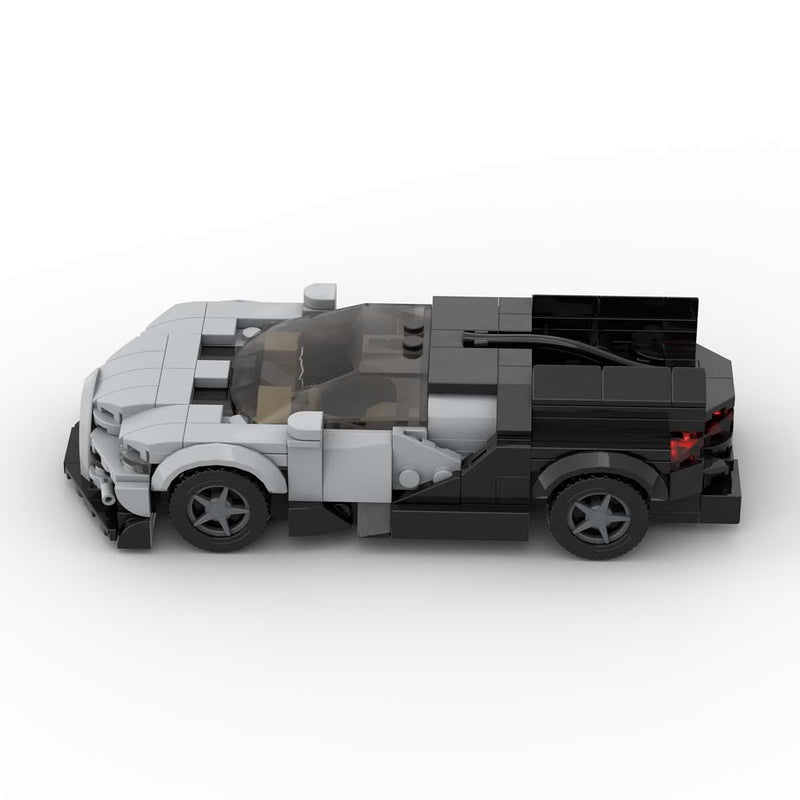 French V16 1775HP Hypercar Building Kit | LEGO-Compatible MOC - 2