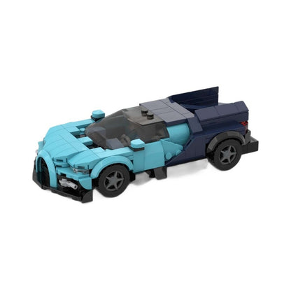 French V16 1775HP Hypercar Building Kit | LEGO-Compatible MOC - 5