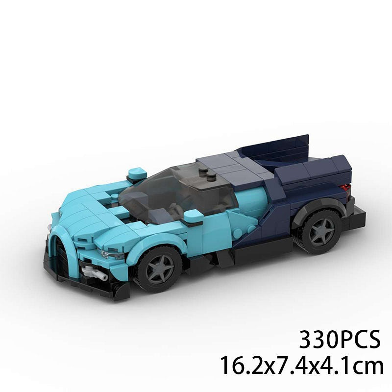 French V16 1775HP Hypercar Building Kit | LEGO-Compatible MOC - 7