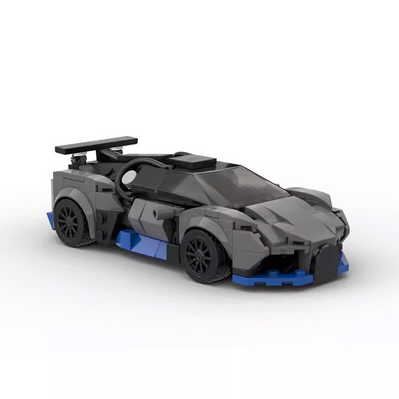 French Widebody Hypercar Racing Coupe Building Kit | 8-Wide LEGO-Compatible MOC - 1