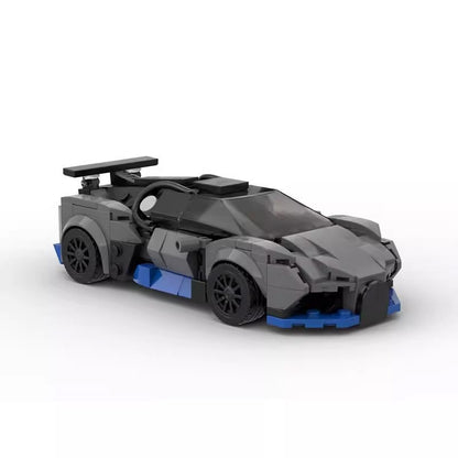 French Widebody Hypercar Racing Coupe Building Kit | 8-Wide LEGO-Compatible MOC - 1