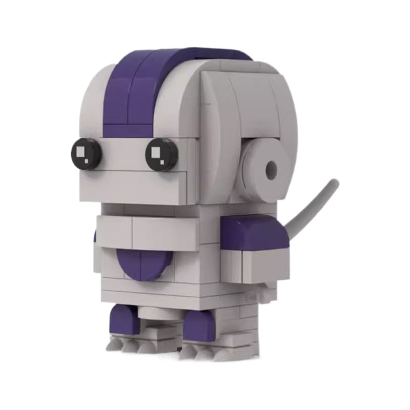 frieza brickheadz building set | dragon ball moc | moc-81493 - 3
