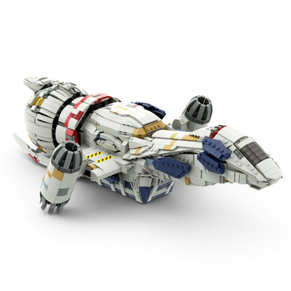 Frontier Space Cargo Transport Ship Building Kit |  Mid Scale LEGO-Compatible MOC - 4