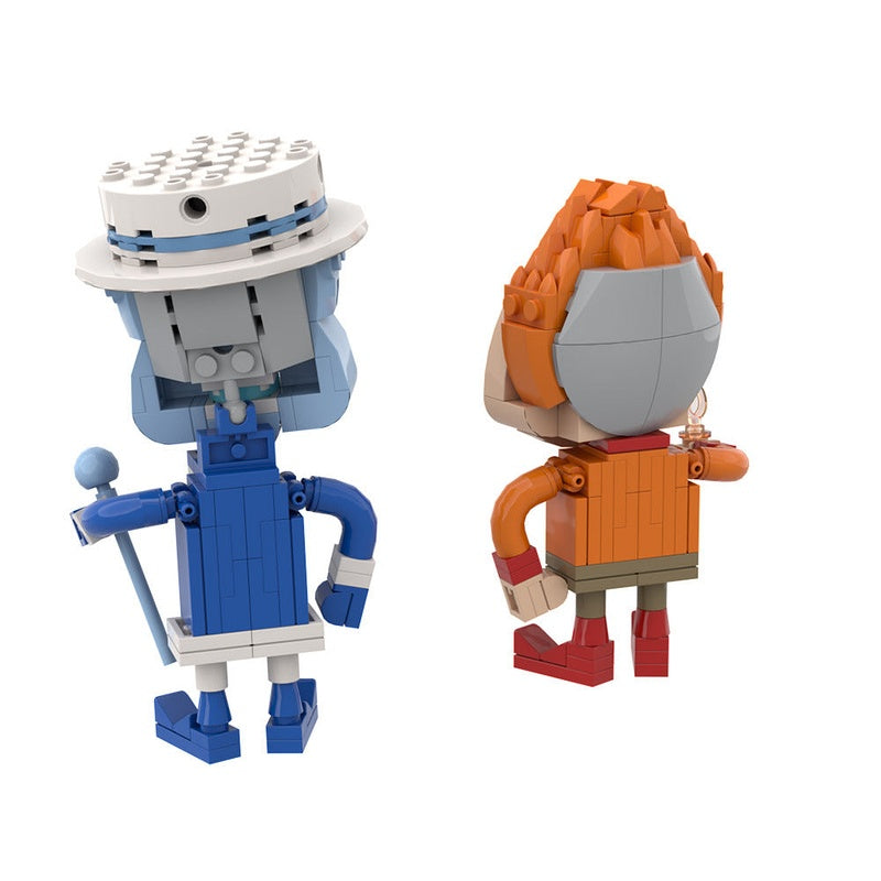 Frost & Flame Cube Character MOC Building Kit - 3
