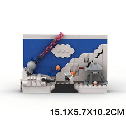 Frozen Ice Planet Postcard Building Kit | Compatible MOC - 2