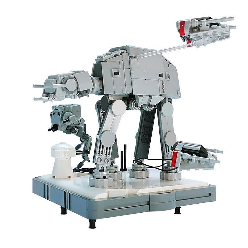 Frozen Planet Battle MOC Diorama Building Kit | Sci-Fi Ice Base - 3
