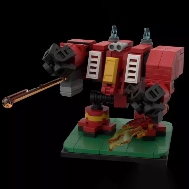 furioso dreadnought mini building set | warhammer 40k | moc-114546 - 3