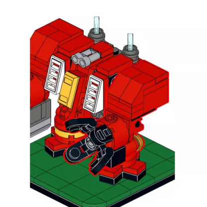 furioso dreadnought mini building set | warhammer 40k | moc-114546 - 4