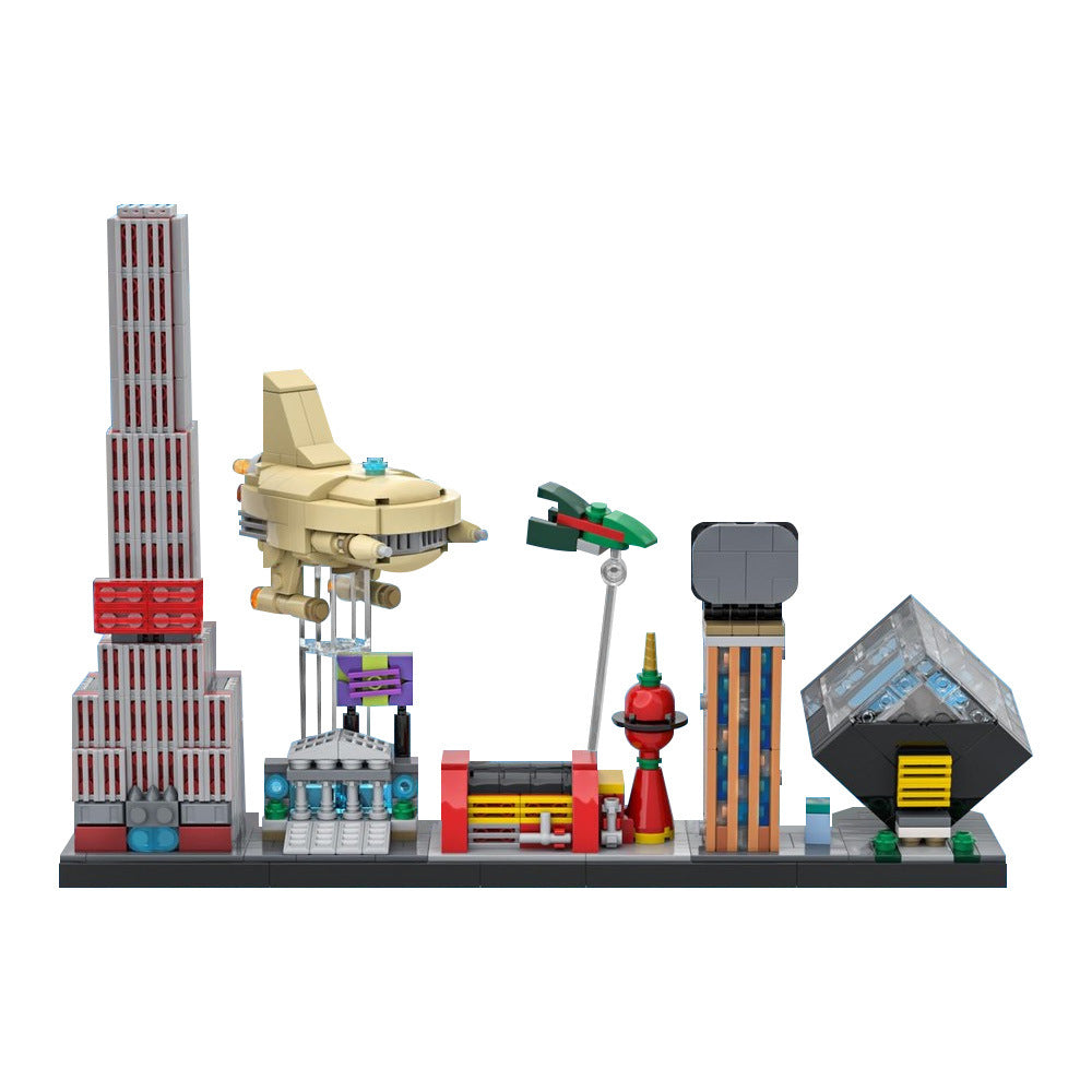 futurama skyline building set | moc-85403 - 2