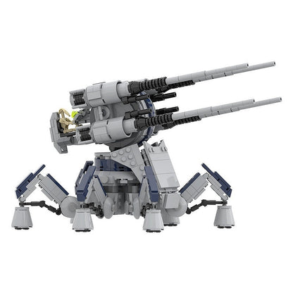 Futuristic Anti-Aircraft Artillery MOC Building Kit Sci-Fi Defense Model - 1