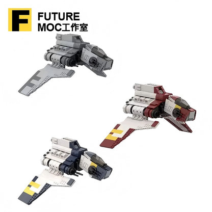 Futuristic Attack Shuttle MOC Building Kit | Sci-Fi Spacecraft Model - 1