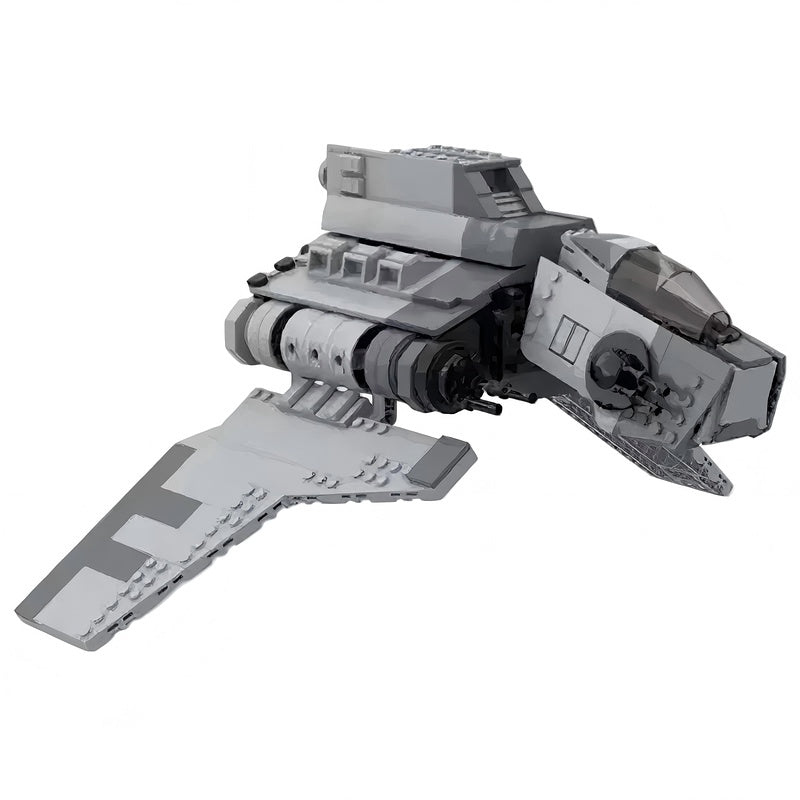 Futuristic Attack Shuttle MOC Building Kit | Sci-Fi Spacecraft Model - 2