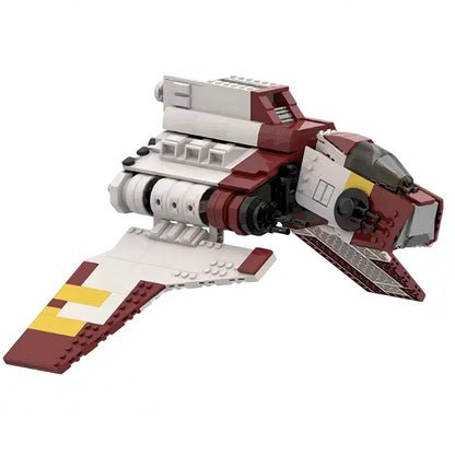 Futuristic Attack Shuttle MOC Building Kit | Sci-Fi Spacecraft Model - 4