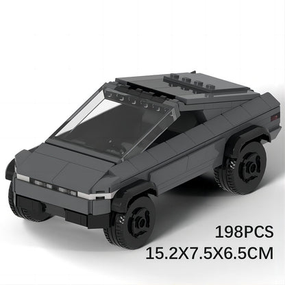 Futuristic Cyber Pickup Truck Building Kit | LEGO-Compatible MOC - 3