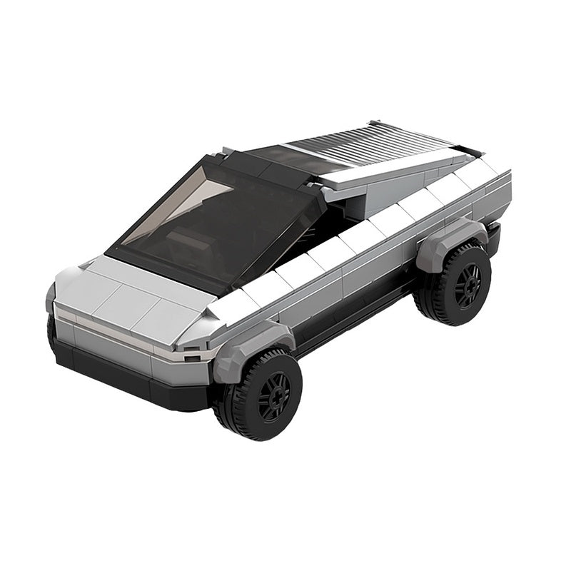 Futuristic Cyber Pickup Truck Building Kit | LEGO-Compatible MOC - 5