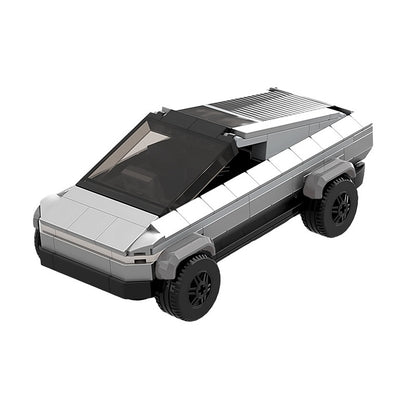Futuristic Cyber Pickup Truck Building Kit | LEGO-Compatible MOC - 5