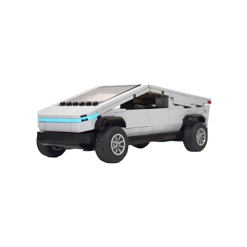 Futuristic Cyber Pickup Truck MOC Building Kit | Sci-Fi Vehicle Model - 1