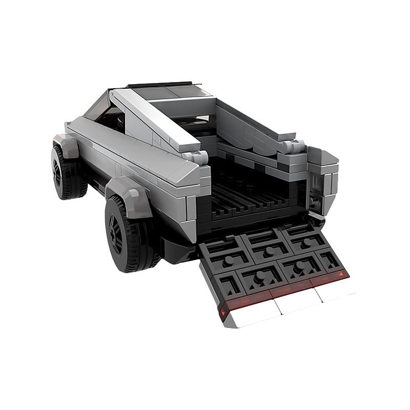 Futuristic Cyber Pickup Truck MOC Building Kit | Sci-Fi Vehicle Model - 9