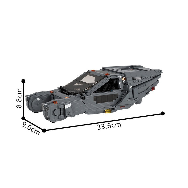 Futuristic Flying Patrol Vehicle MOC Building Kit - 3