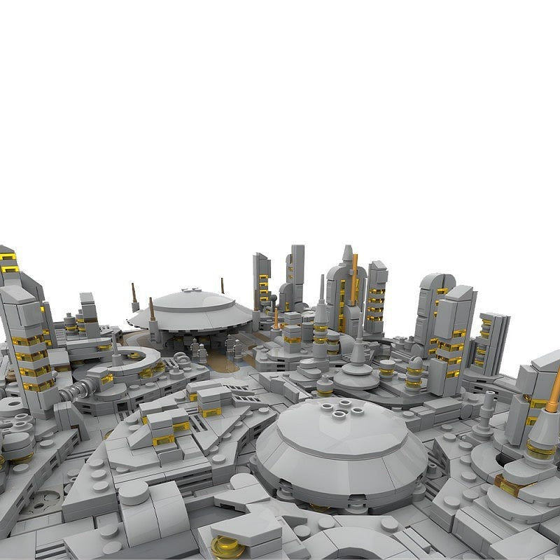 Futuristic Galactic Senate City MOC Diorama Building Kit - 3