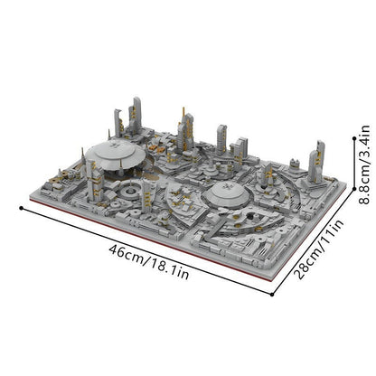 Futuristic Galactic Senate City MOC Diorama Building Kit - 4