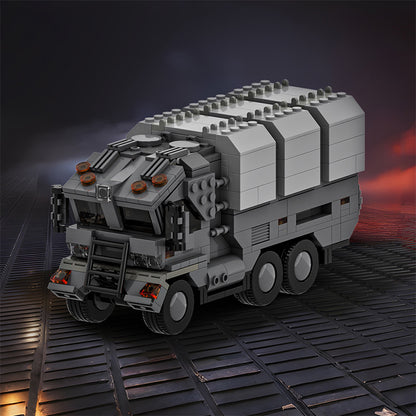 futuristic military truck building set - 1
