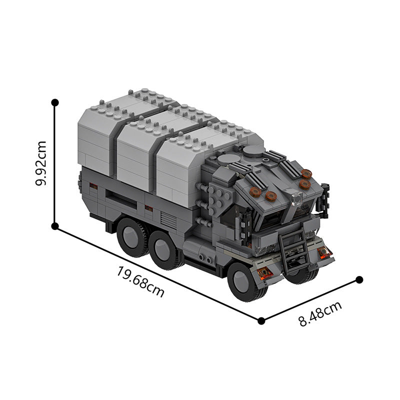futuristic military truck building set - 4