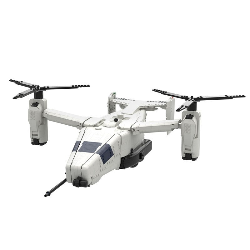 Futuristic Multirole Aerial Vehicle MOC Building Kit | Twin-Rotor Concept - 2