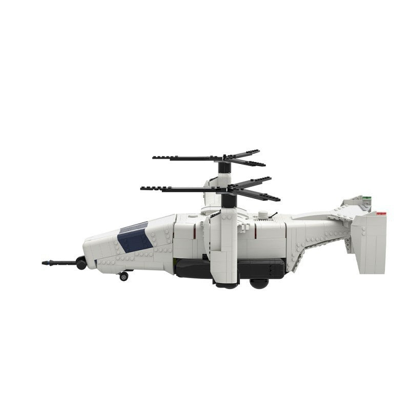 Futuristic Multirole Aerial Vehicle MOC Building Kit | Twin-Rotor Concept - 3