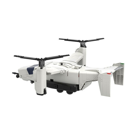 Futuristic Multirole Aerial Vehicle MOC Building Kit | Twin-Rotor Concept - 4
