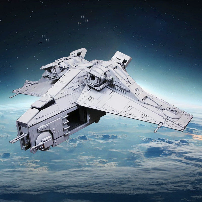 Futuristic Orbital Assault Gunship MOC Building Kit - 3