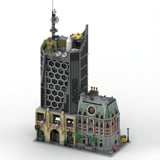 Futuristic Research Skyscraper & Lab MOC Building Kit - 1