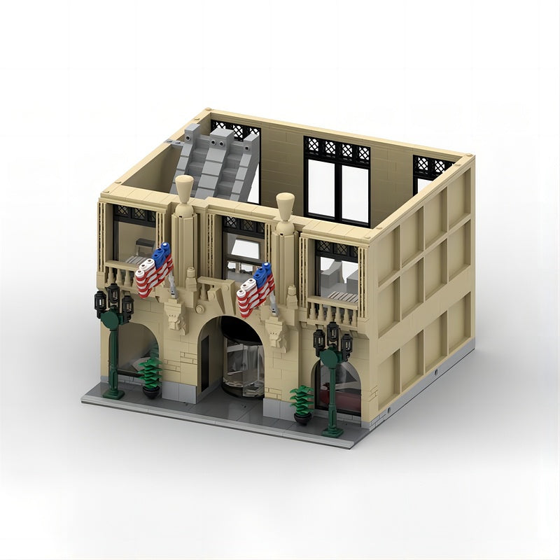 Futuristic Research Skyscraper & Lab MOC Building Kit - 3