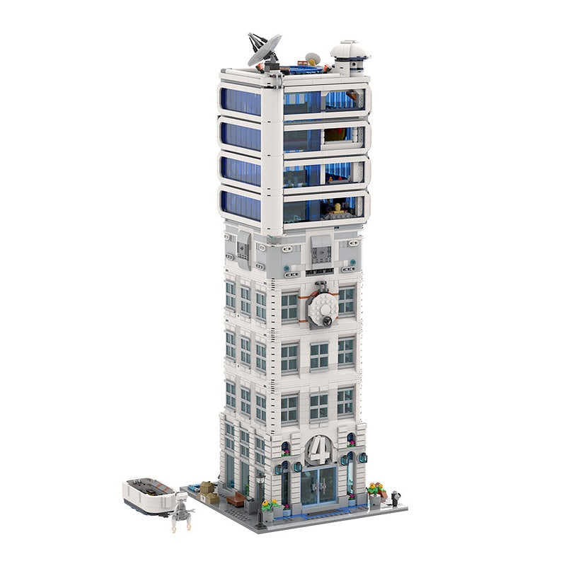 Futuristic Space Research Tower Modular MOC Building Kit - 1