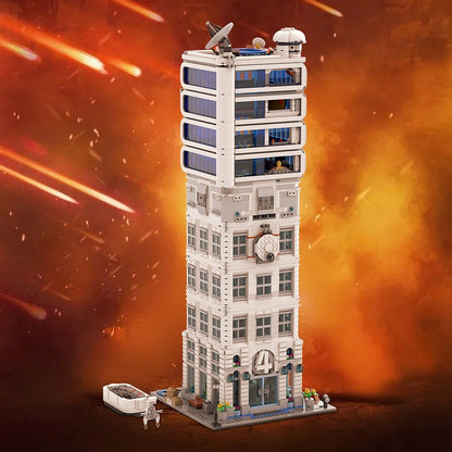 Futuristic Space Research Tower Modular MOC Building Kit - 4