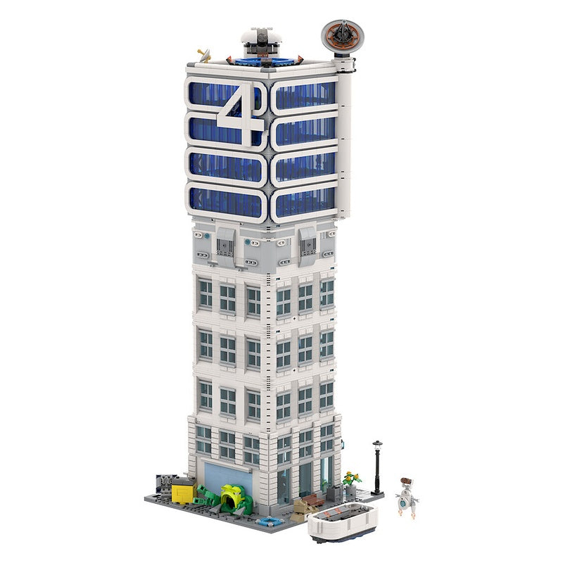 Futuristic Space Research Tower Modular MOC Building Kit - 6